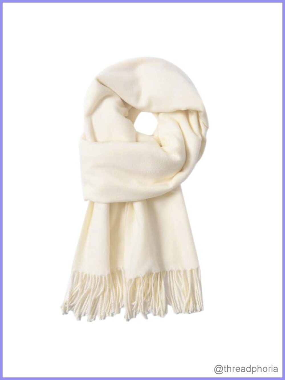 Acrylic Winter Scarf Shawl Wrap with Tassels Soft Warm Cold Weather